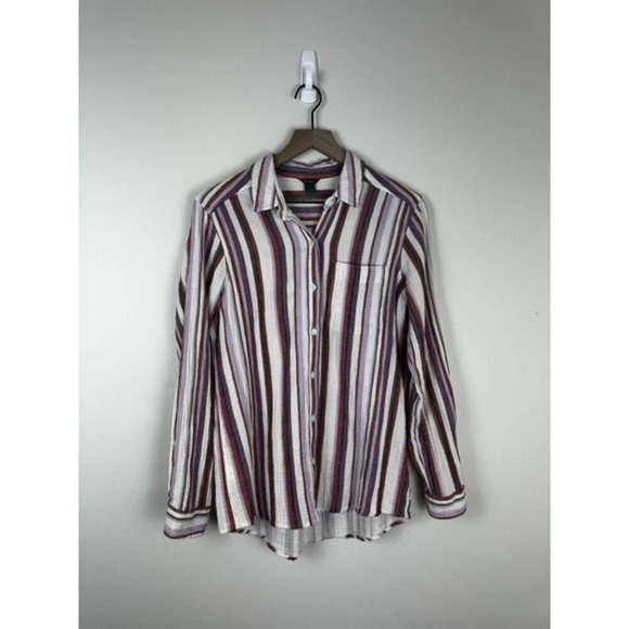 Eddie Bauer Carry On Long Sleeve Button Down Shirt Women’s Medium - Picture 1 of 8